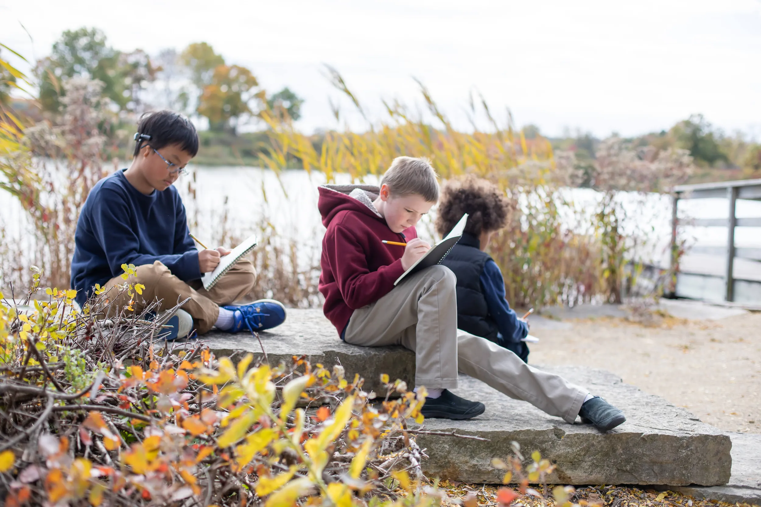 North Star students learning outdoors
